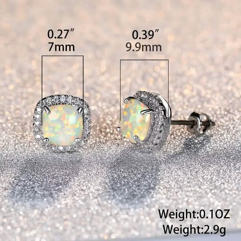 Small Exquisite Square Zirconia Earrings DailySale