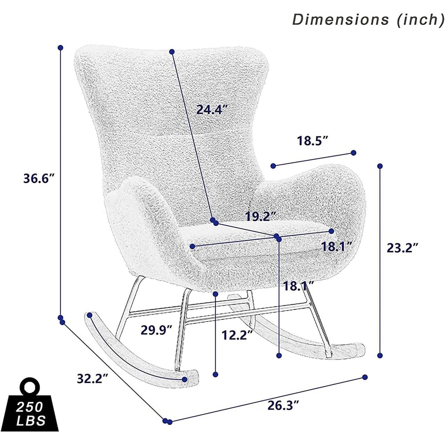 Small Rocking Accent Chair DailySale