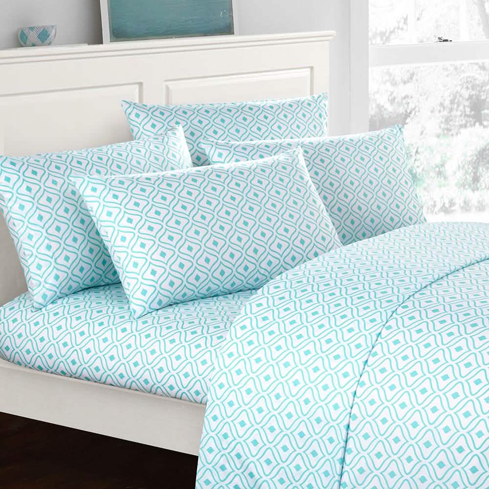 Soft Two-Tone Diamond Print Deep Pocket Sheet Sets DailySale