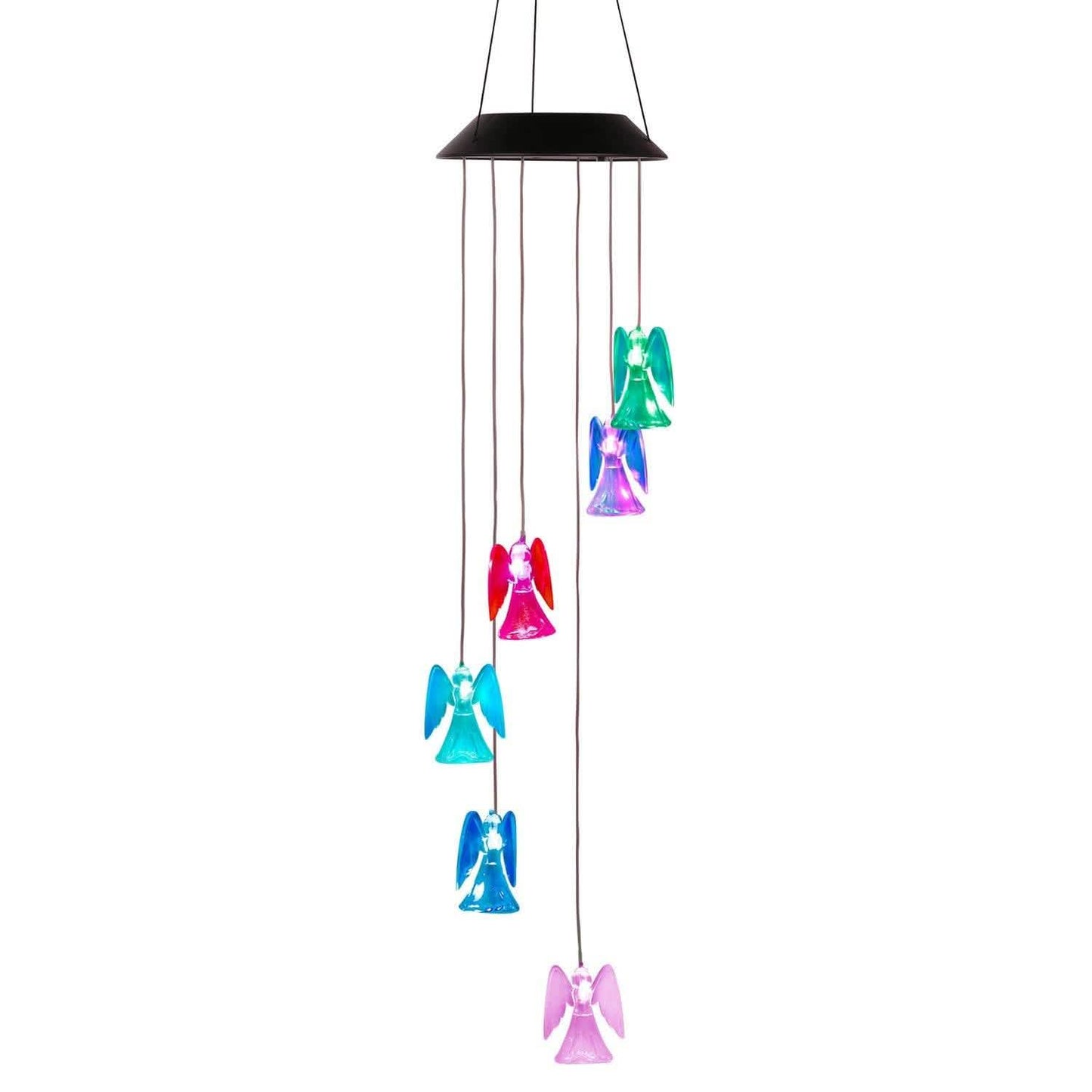 Solar Powered Angel Lights Wind Chimes LED Color Changing DailySale