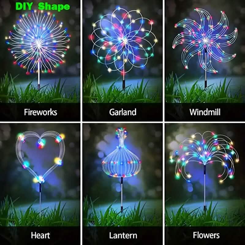 Solar-Powered Garden Lights with 60 LED and 8 Lighting Modes DailySale