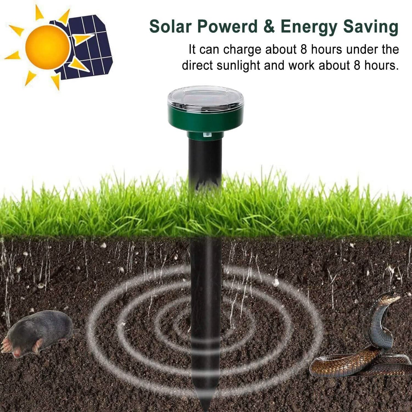 Solar Powered Mole Repeller DailySale