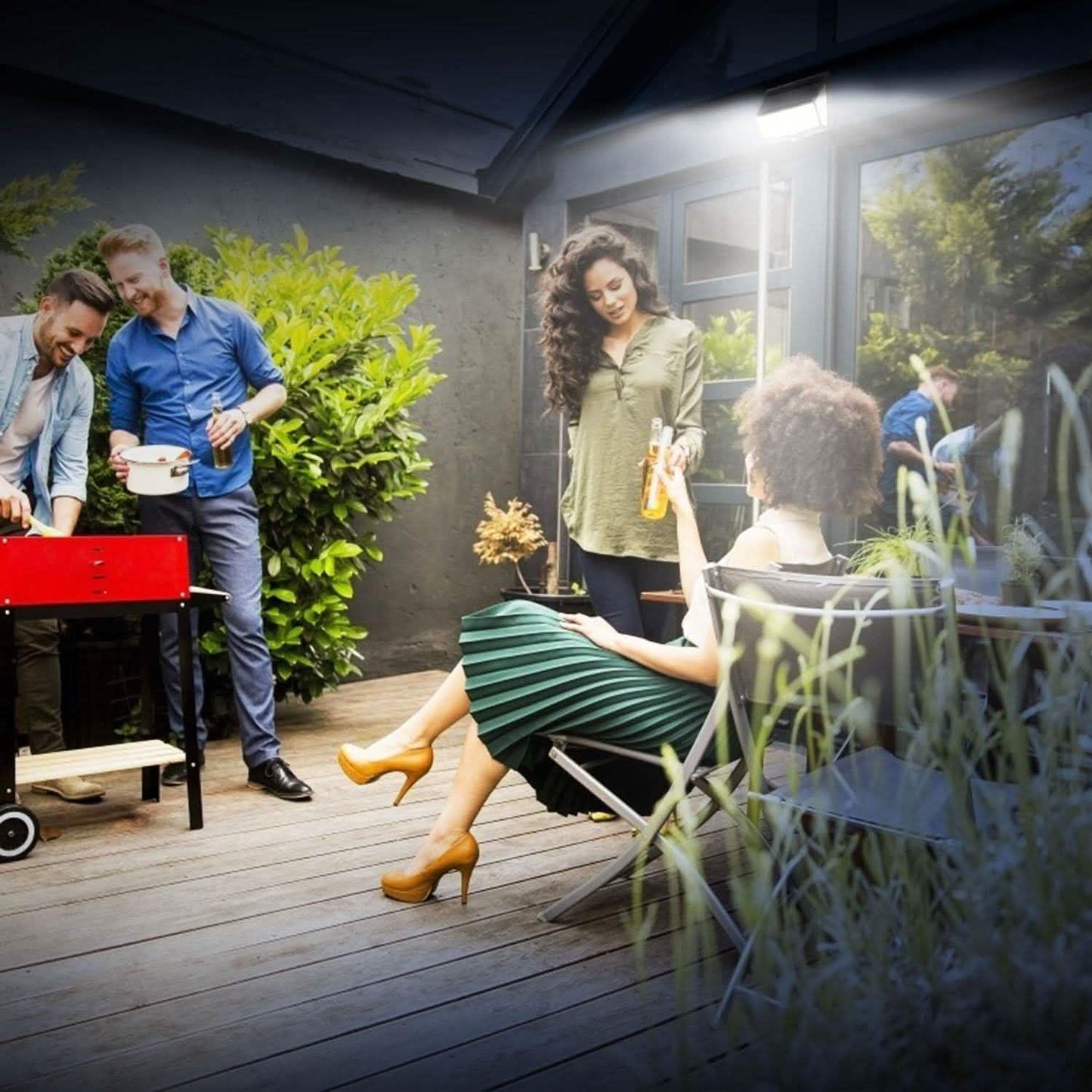 Solar Powered Outdoor Wall Lights DailySale