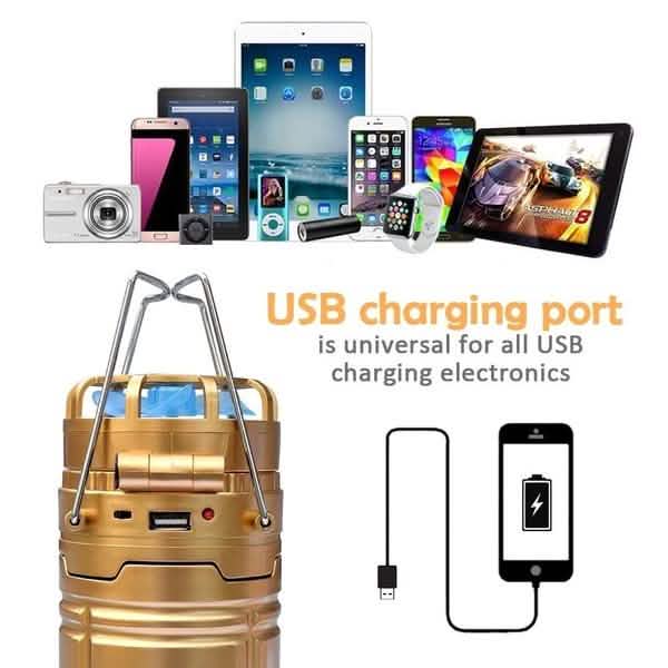 Solar USB Charging Tent Light + Fan DailySale