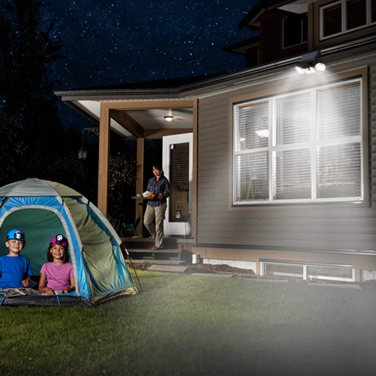 Solar Wall Light Outdoor PIR Motion Sensor LED DailySale