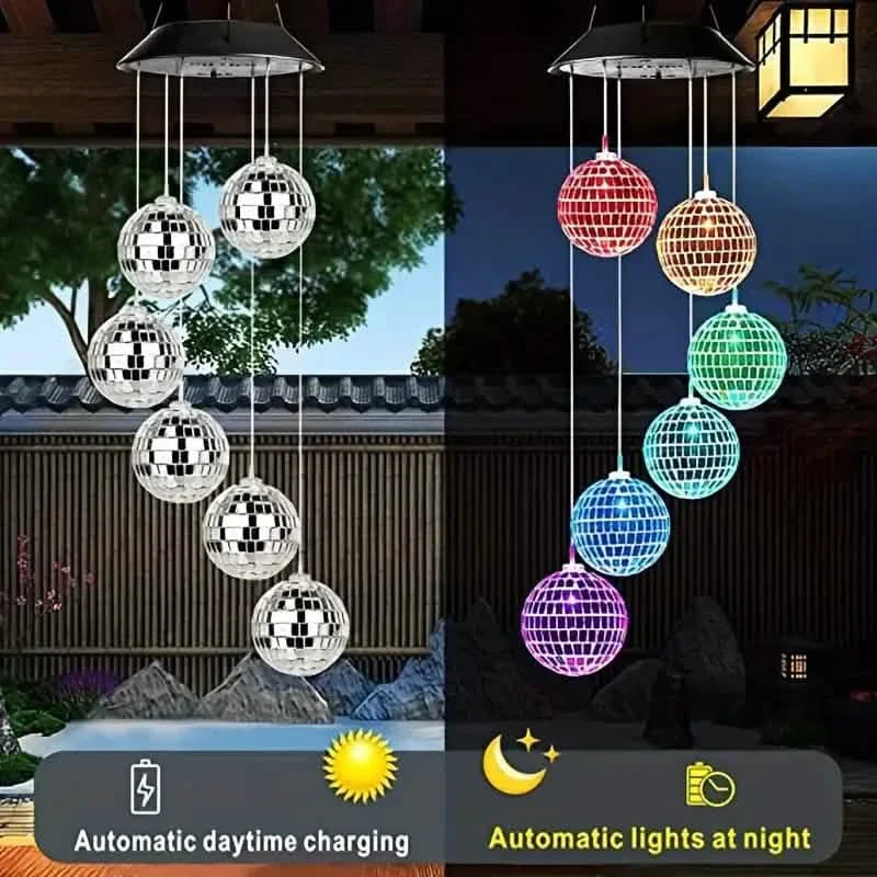 Solar Wind Chimes Light - Mobile Hanging LED Light, Color Changing Wind Chime DailySale