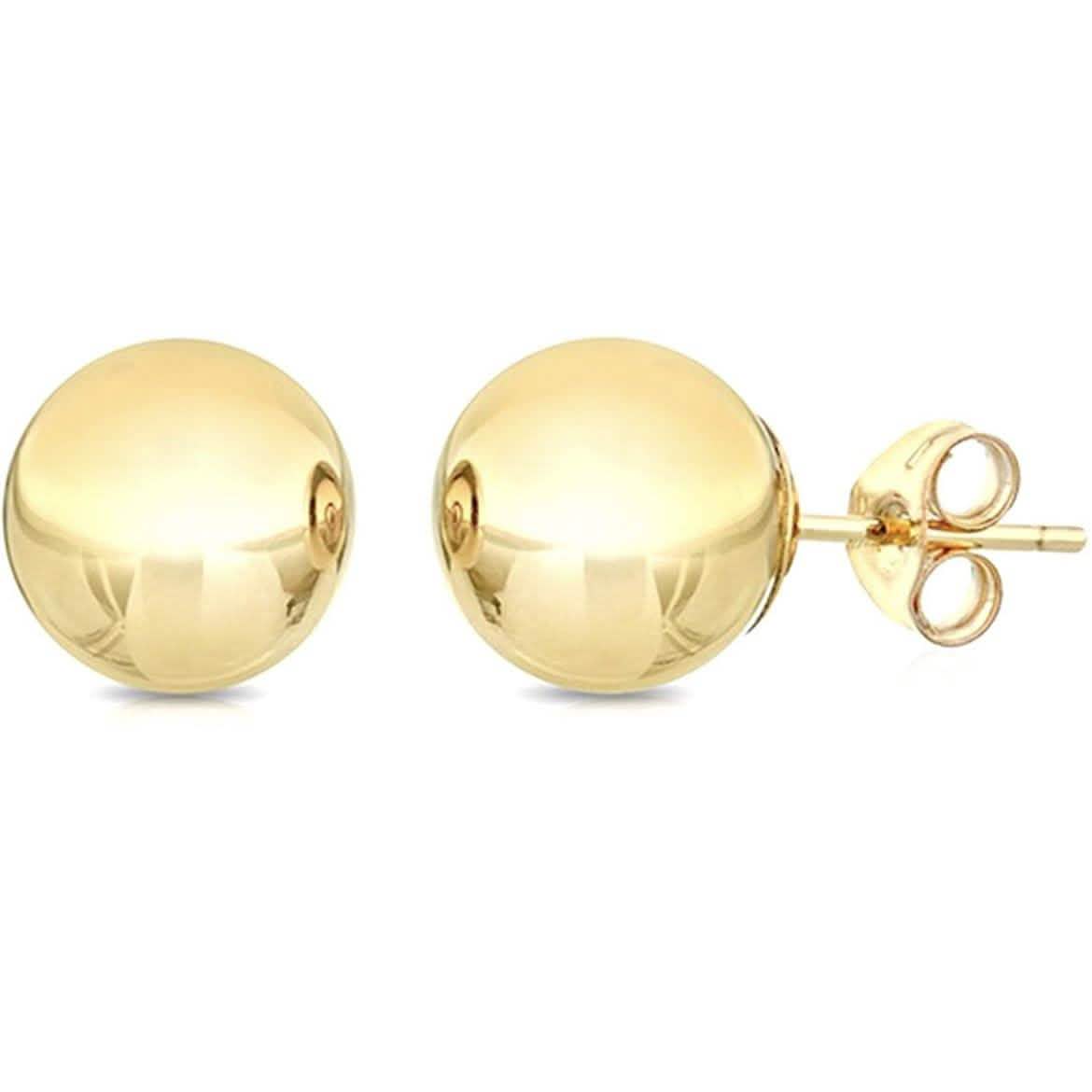 Solid 10K Gold Ball Studs DailySale