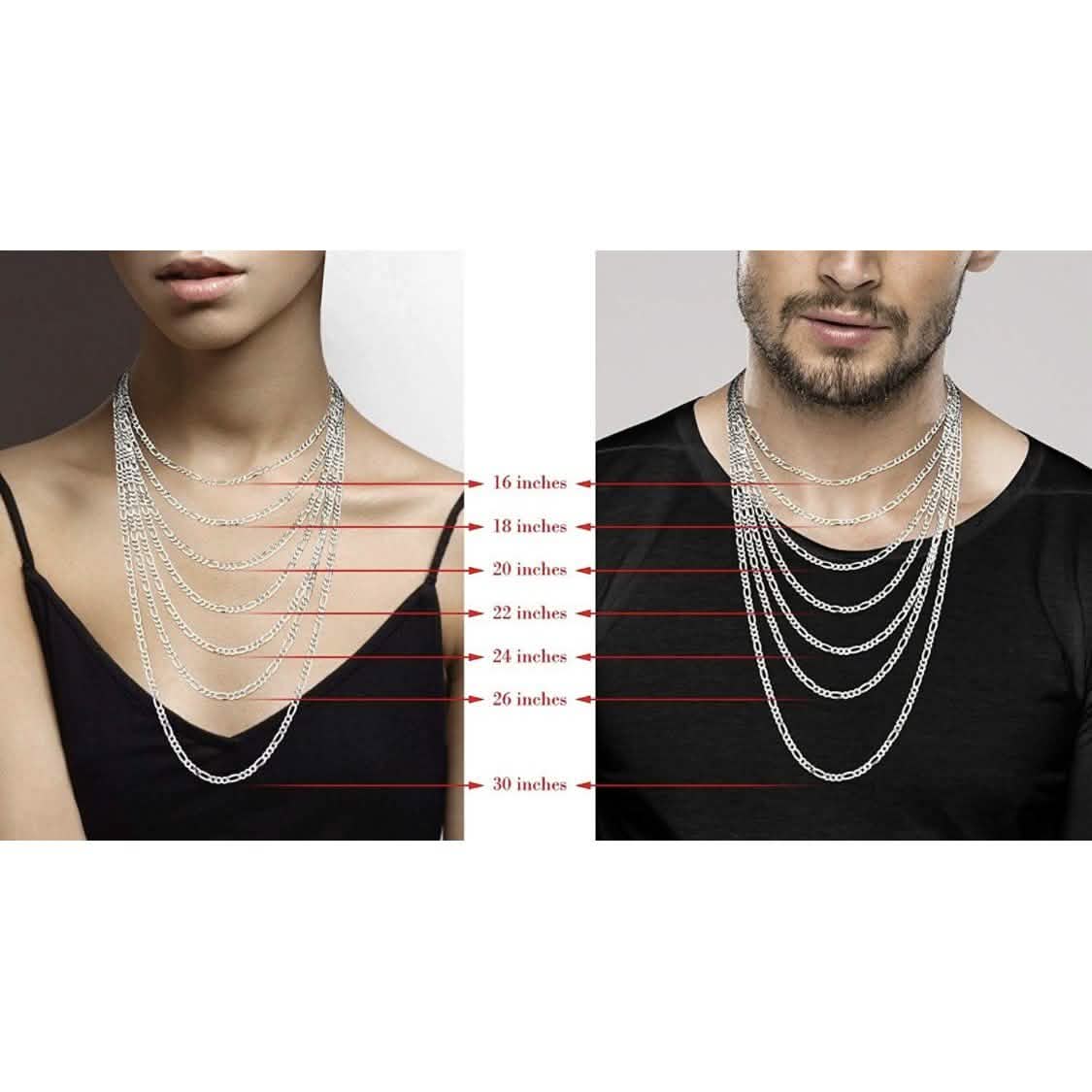Solid Sterling Silver Bismark Link Chain Necklacce DailySale