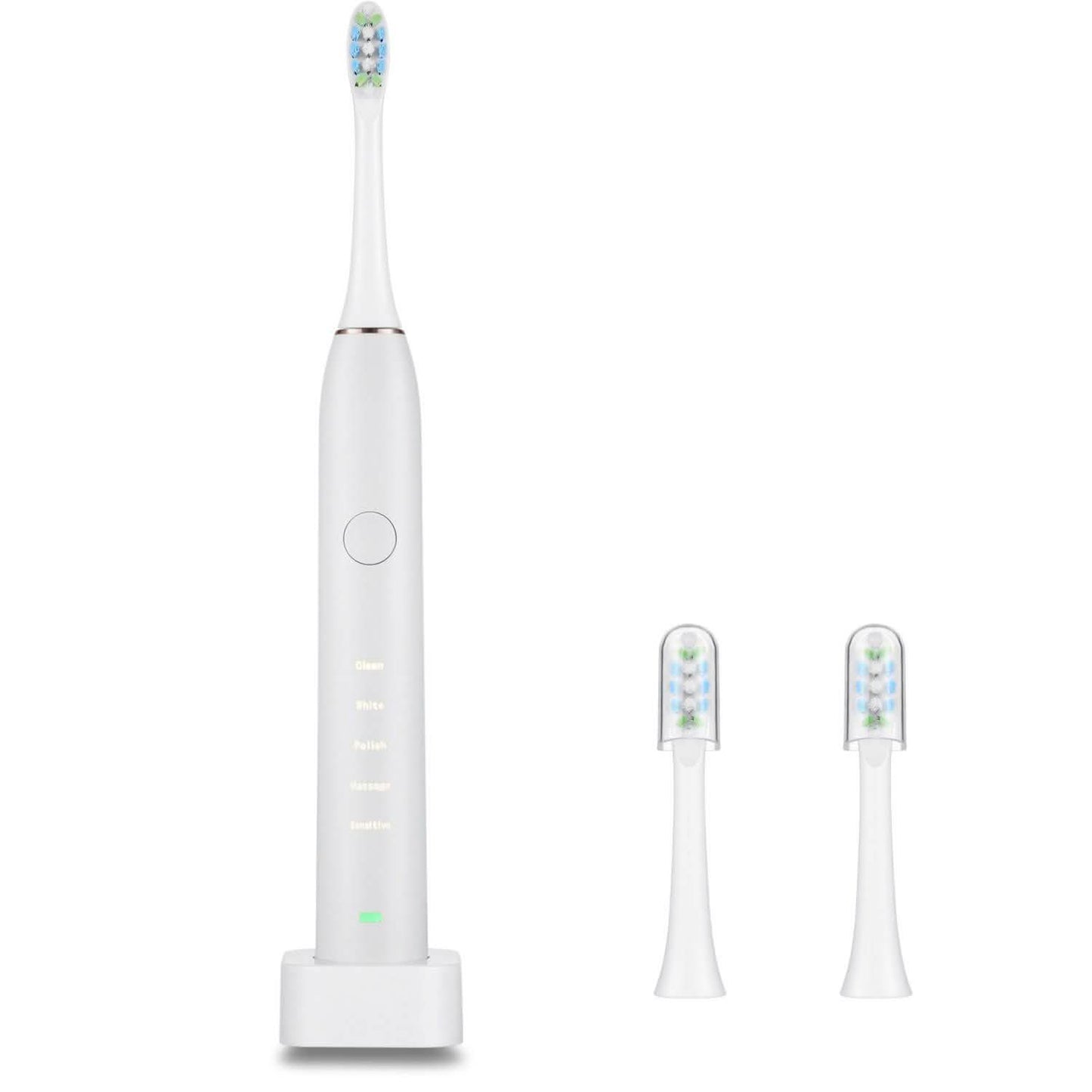 Sonic Electric Toothbrush For Adults Magnetic Charging Waterproof IPX7 Replacement Heads Set DailySale