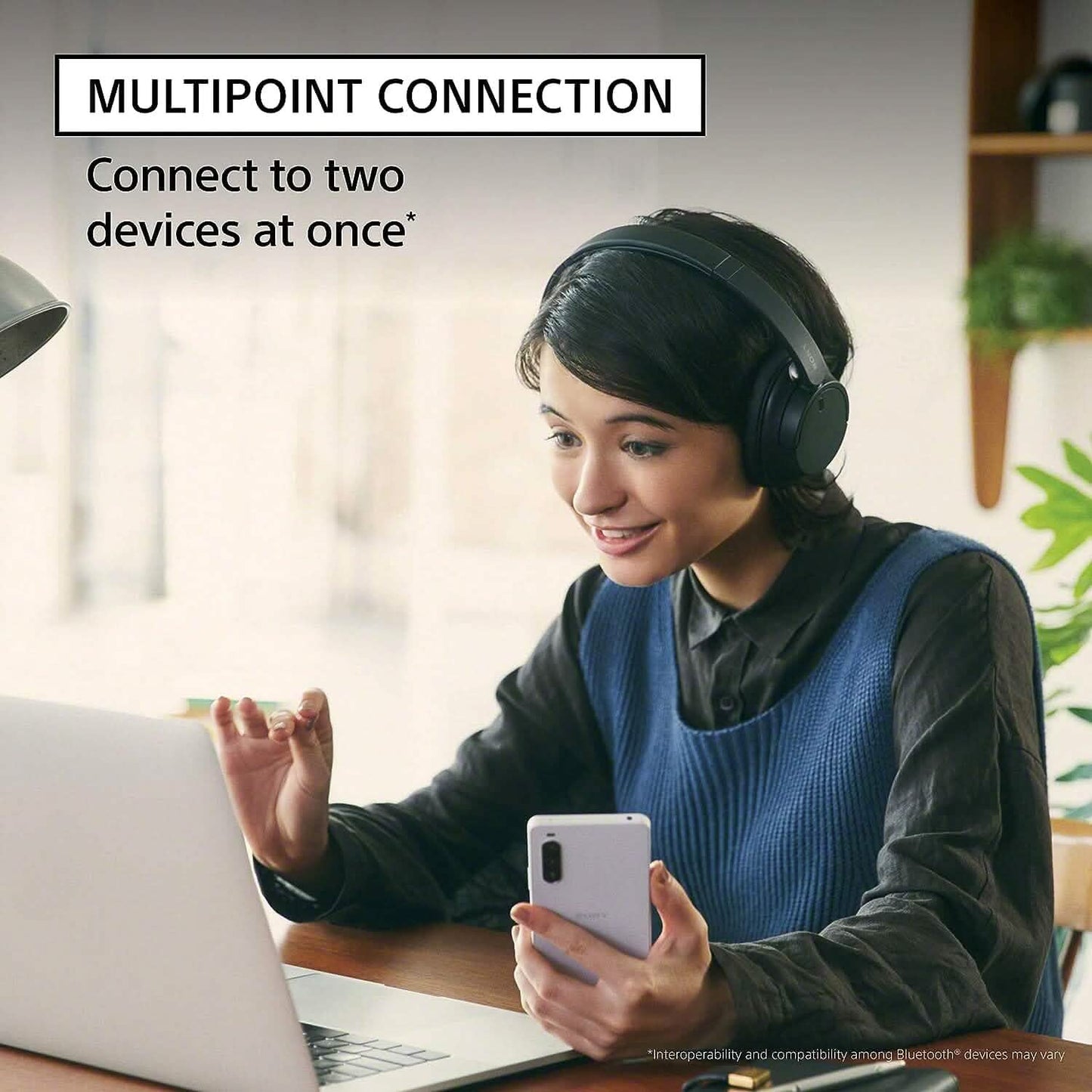 Sony WH-CH720N Noise Canceling Wireless Bluetooth Headphones (Refurbished) DailySale