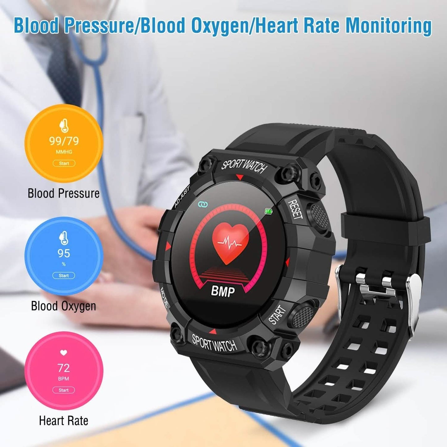 Sport Bracelet with Heart Rate Blood Pressure Sleep Monitor DailySale
