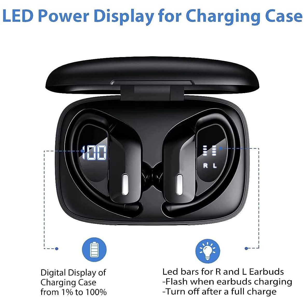 Sports Bluetooth Wireless Earbuds with Microphone DailySale