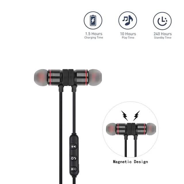 Sports Neckband Magnetic Wireless Bluetooth Earphones DailySale