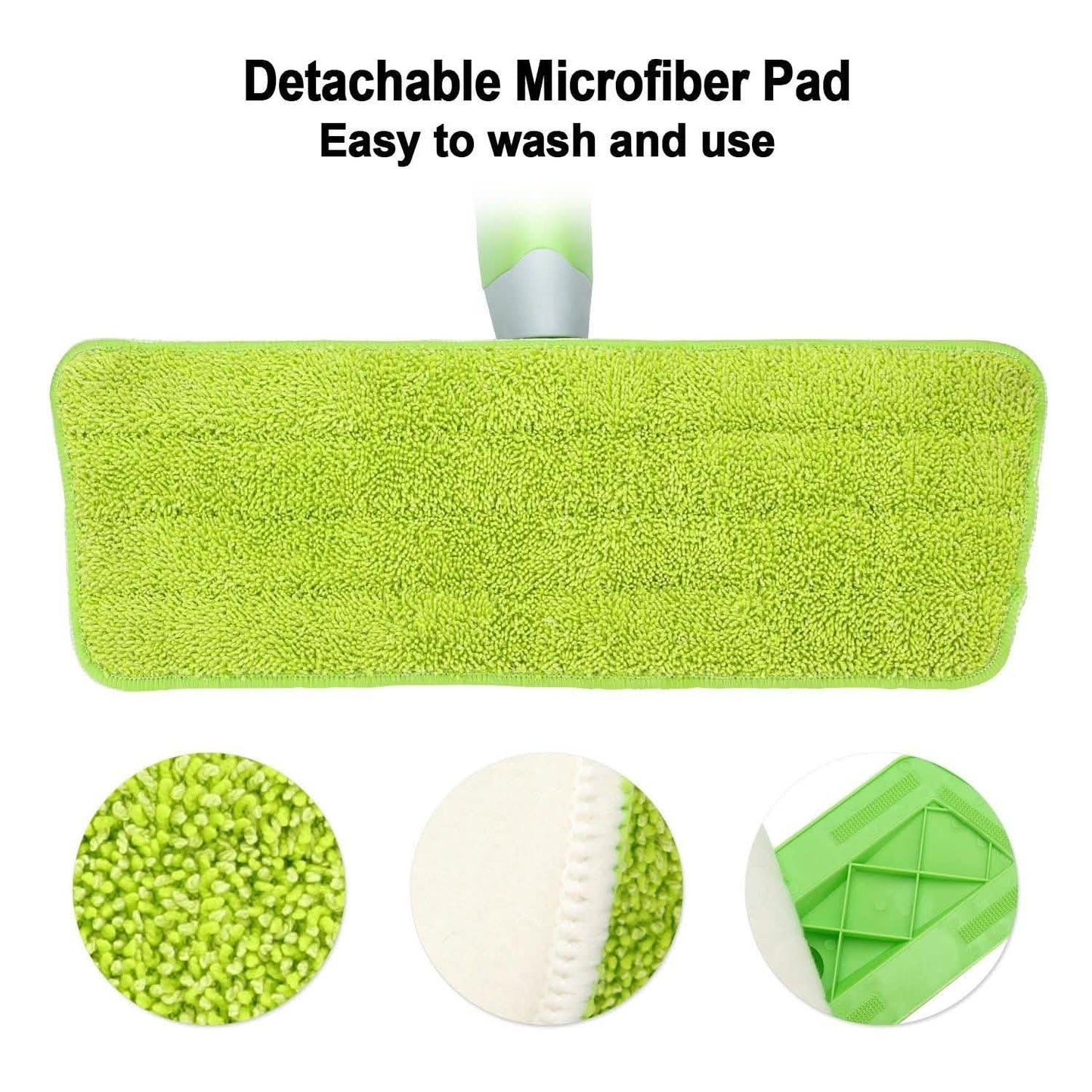 Spray Mop 360° Rotating Head Floor Cleaner 600Ml Bottle Fiber Sweeper Flat Mop DailySale