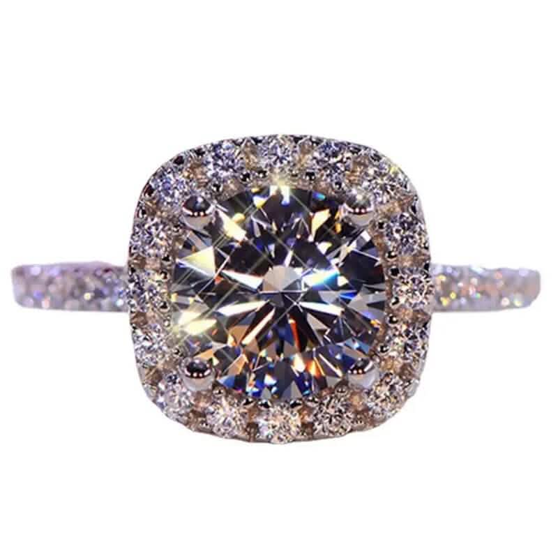Square Artificial Diamond Ring DailySale
