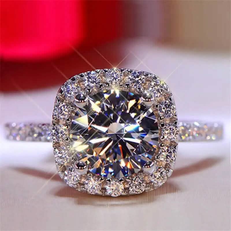 Square Artificial Diamond Ring DailySale