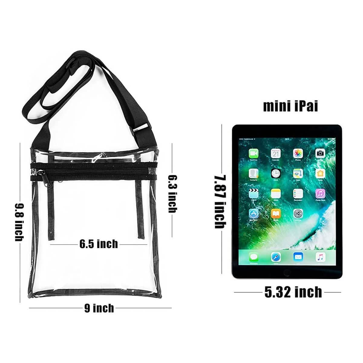 Stadium Approved Clear Crossbody Bag Purse with Adjustable Strap DailySale