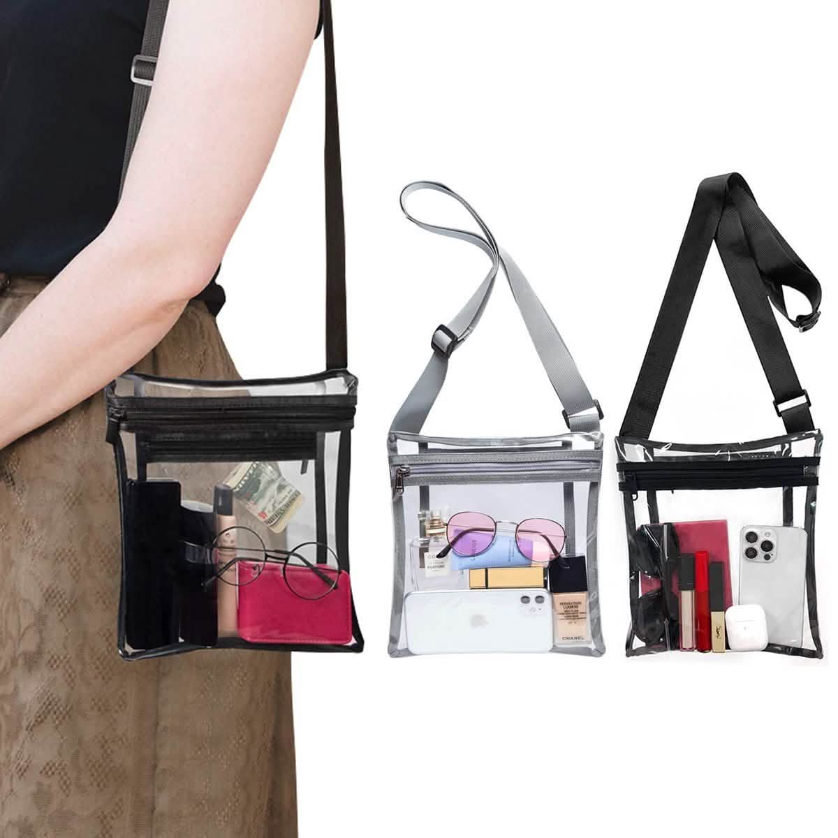 Stadium Approved Clear Crossbody Bag Purse with Adjustable Strap DailySale