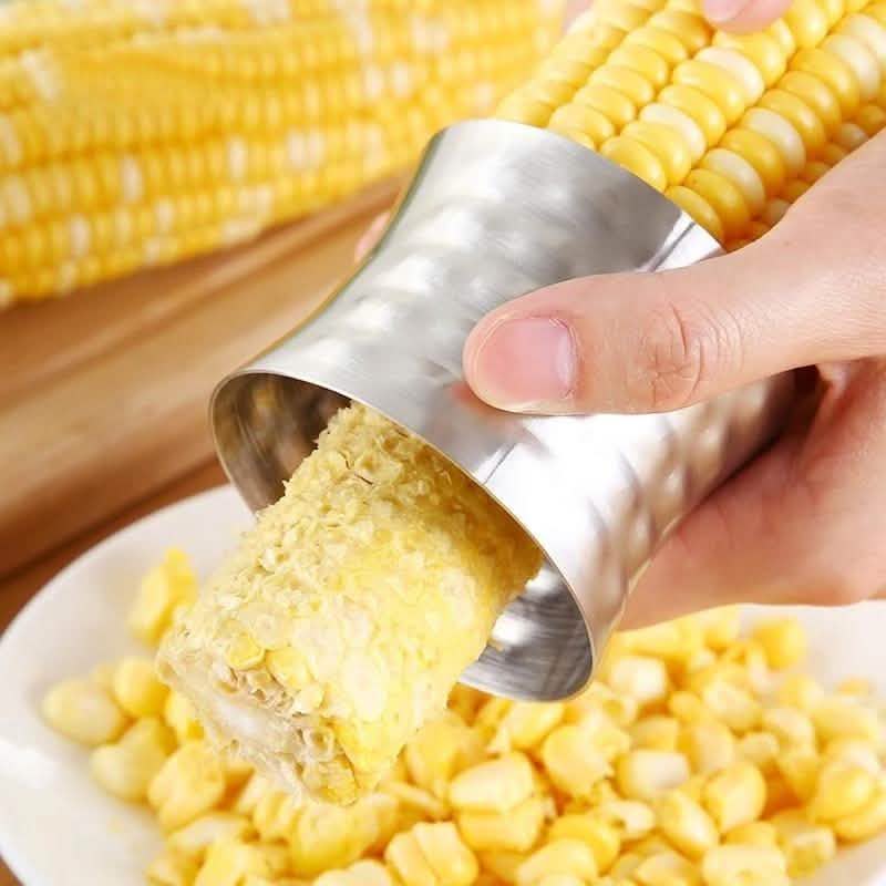 Stainless Steel Corn Stripper and Peeler Ring DailySale