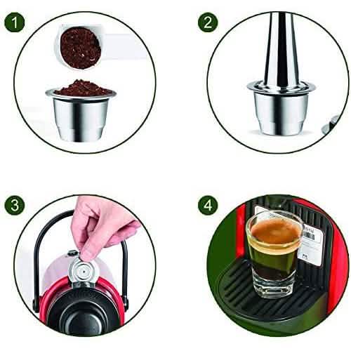 Stainless Steel Refillable Coffee Espresso Capsules DailySale