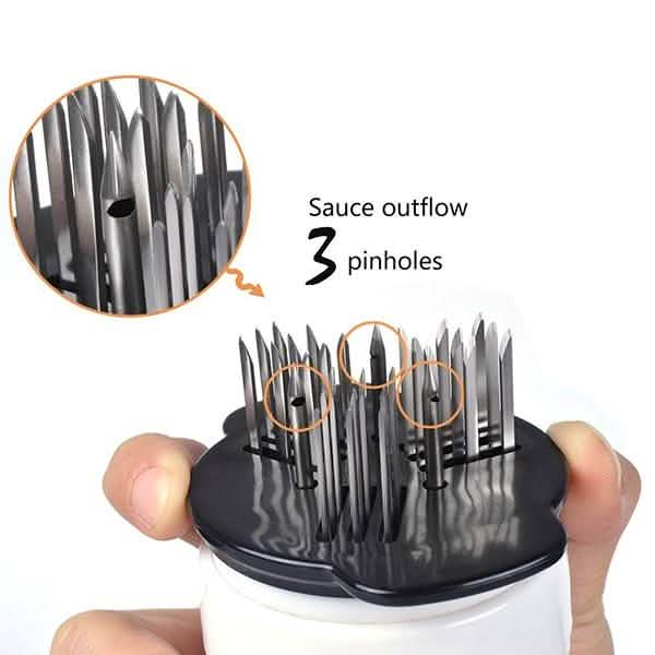 Stainless Steel Seasoning and Marinade Injector Needle Meat Tenderizer DailySale