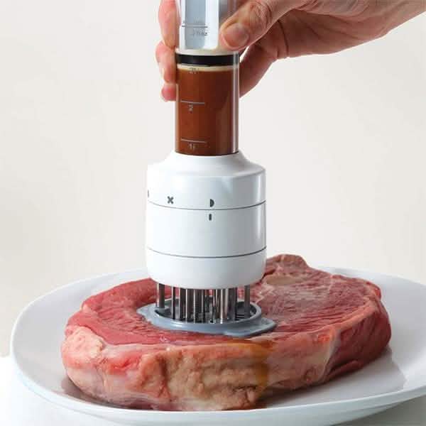 Stainless Steel Seasoning and Marinade Injector Needle Meat Tenderizer DailySale