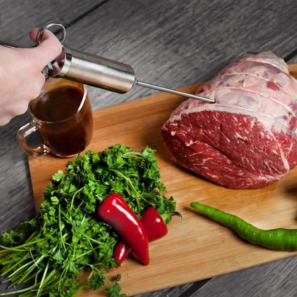 Stainless Steel Turkey And Meat Seasoning Injector DailySale