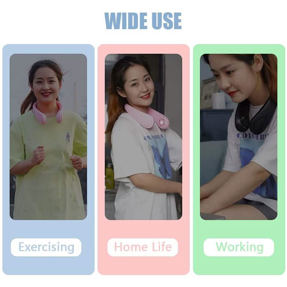 Staright Portable Hanging Neck Fan & Music Player Hands-Free Bladeless Fan DailySale