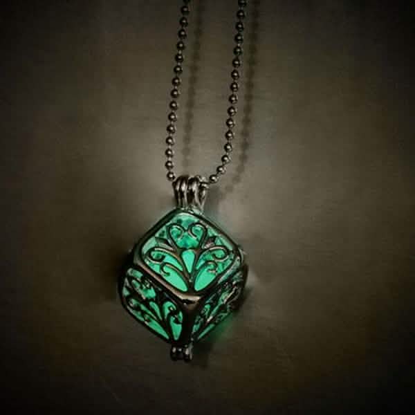 Steampunk Pretty Magic Round Fairy Locket Glow In The Dark Pendant Necklace DailySale