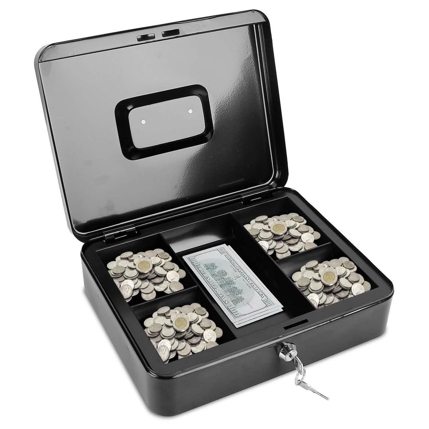 Steel Cash Box with Removable Tray DailySale