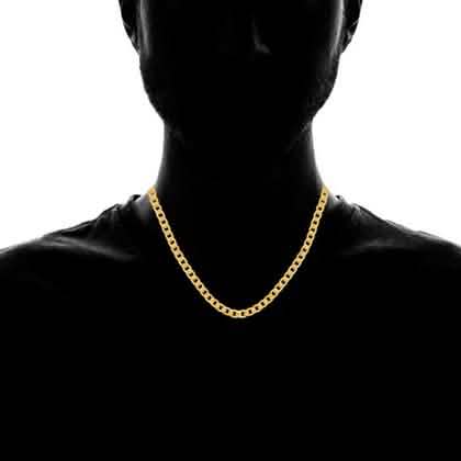 Steeltime Men's 8mm Stainless Steel Diamond Cut Cuban Link Chain Necklace and Bracelet DailySale