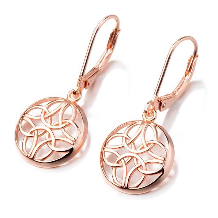 Sterling Silver Lever-Back Celtic Earrings DailySale