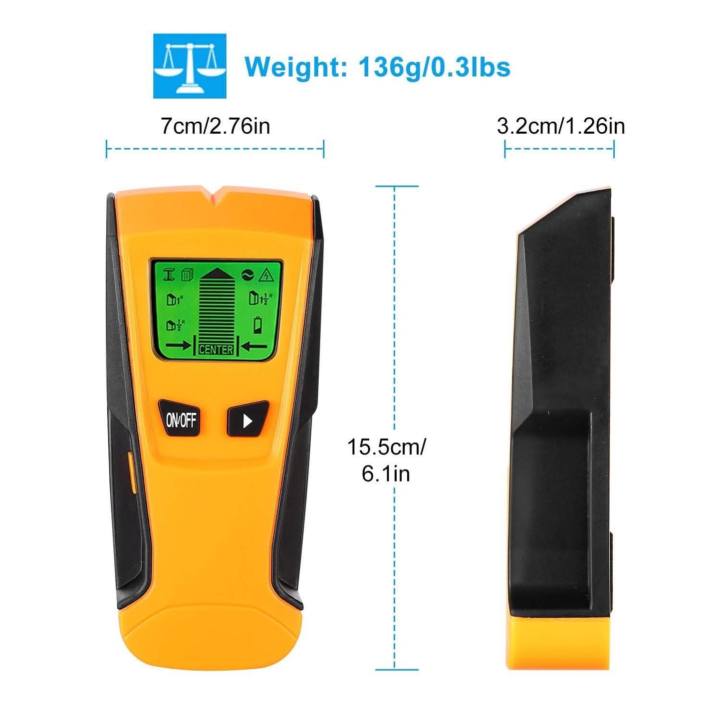 Stud Center Finder Wall Scanner AC Live Wire Detector with LCD Display DailySale