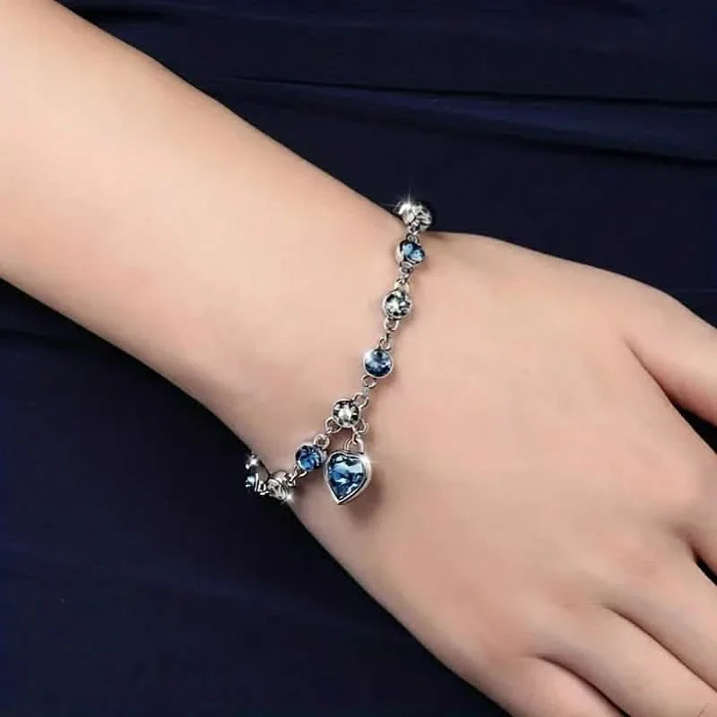 Stunning Heart Of Ocean Rhinestone Bracelet For Girls DailySale