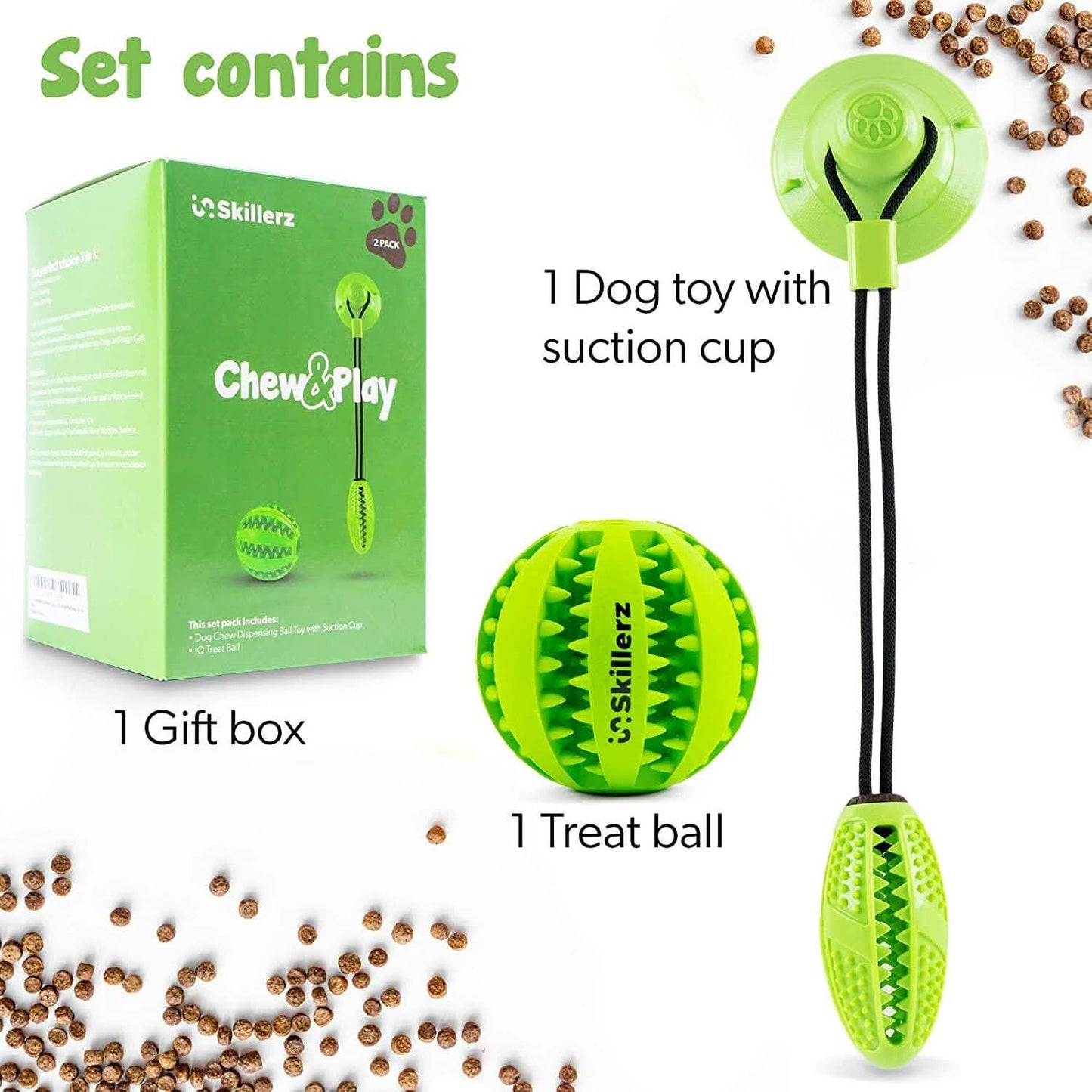 Suction Cup and Play IQ Toy Treat Ball DailySale