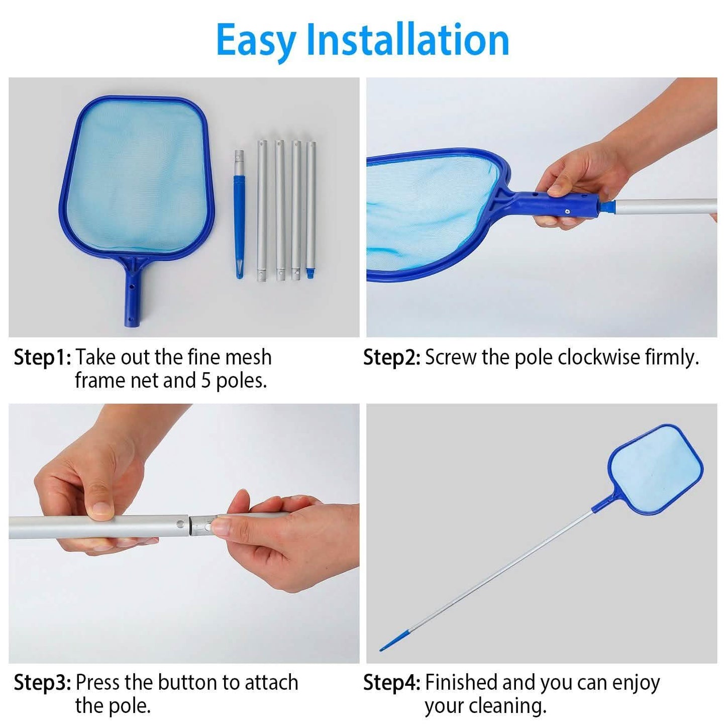 Swinging Pool Skimmer Cleaner Mesh Net DailySale