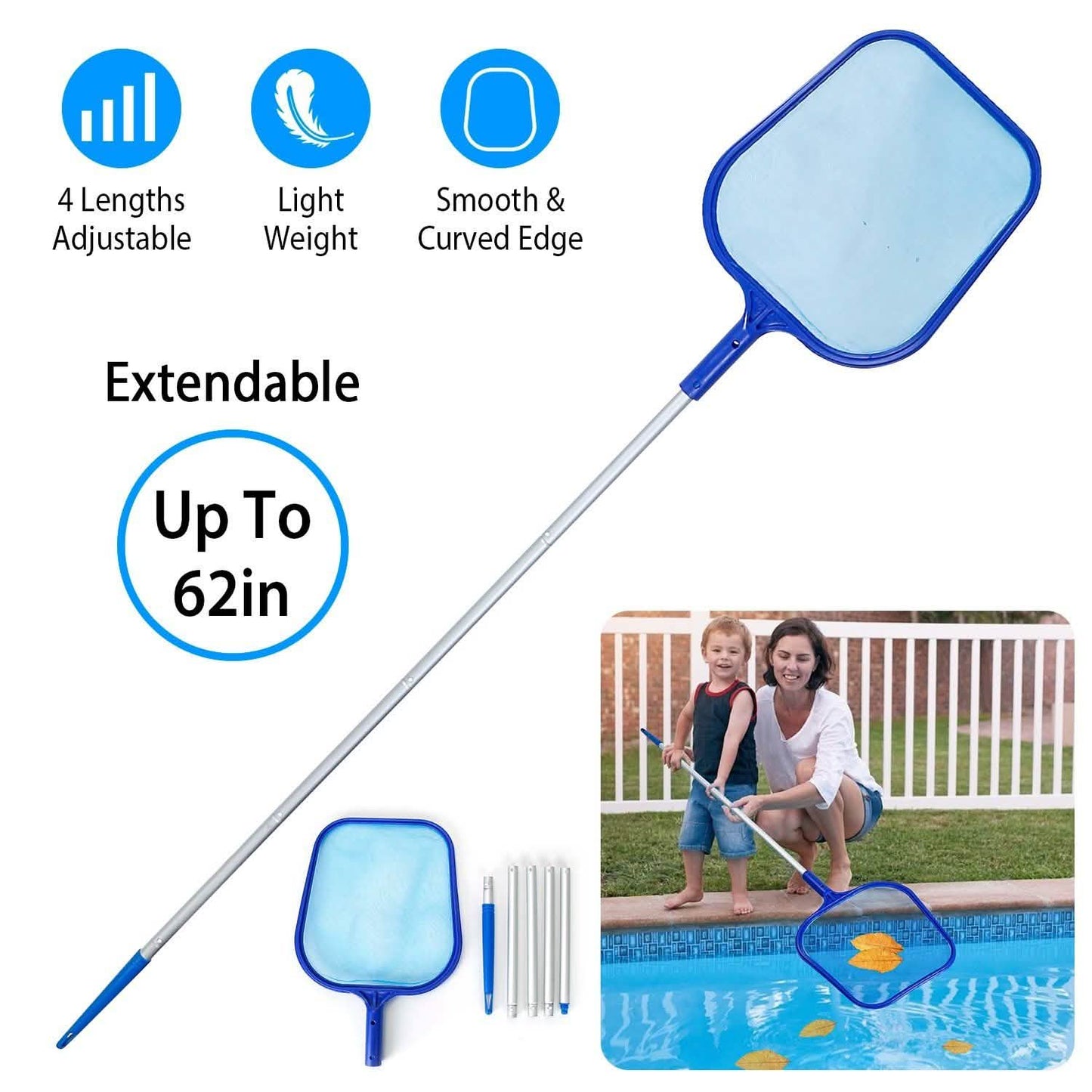Swinging Pool Skimmer Cleaner Mesh Net DailySale