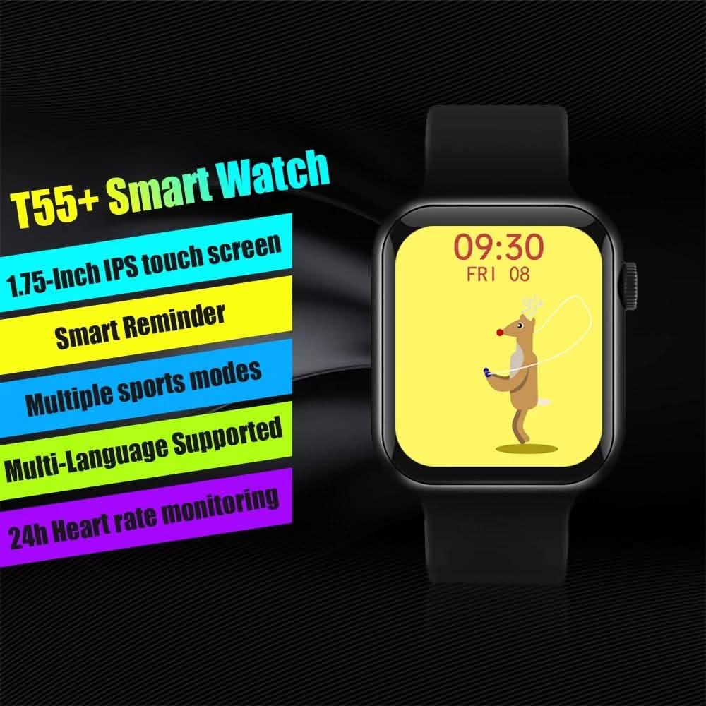 T55+ 1.75-Inch IPS Touch Screen Smart Bracelet Sports Watch DailySale