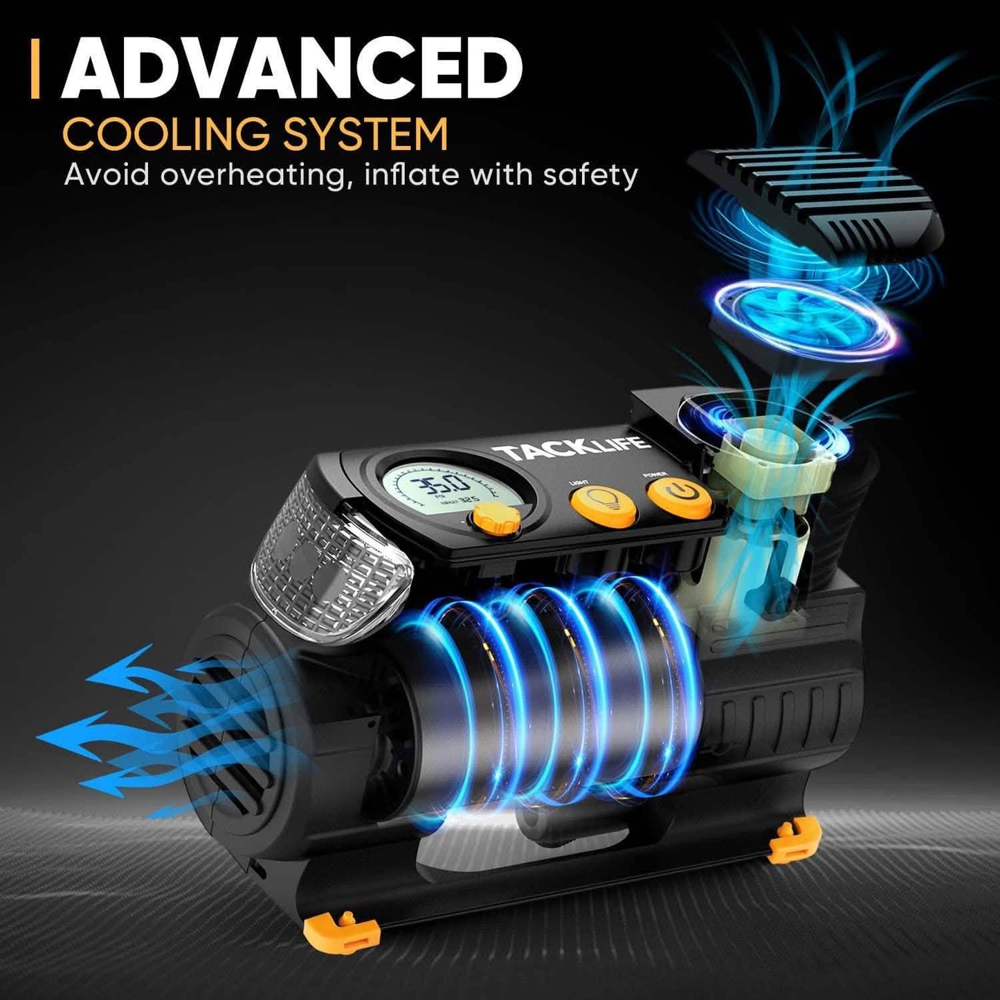 Tacklife Portable 12V DC Digital Auto Tire Inflator M2 DailySale