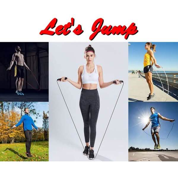 Tangle-Free Skipping Rope with Ball Bearings DailySale