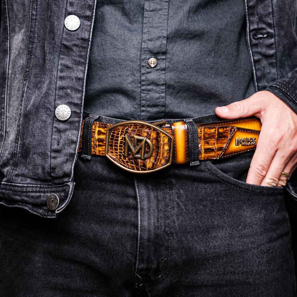 Texas Belt Mustard Brown
