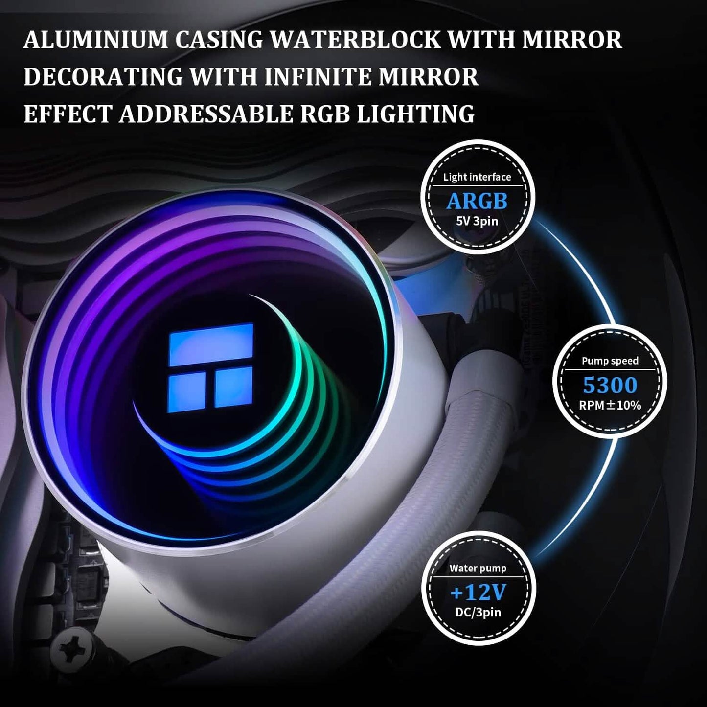 Thermalright Frozen Notte 360 White ARGB Water Cooling CPU Cooler (Refurbished) DailySale