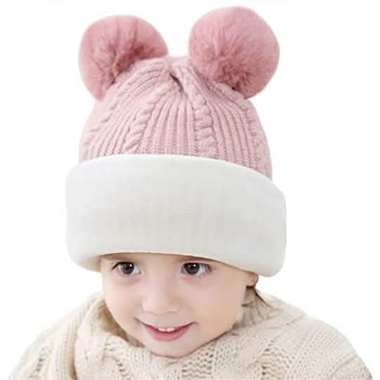 Toddler Fleece Lined Winter Bear Hat DailySale