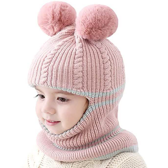 Toddler Fleece Lined Winter Bear Hat DailySale