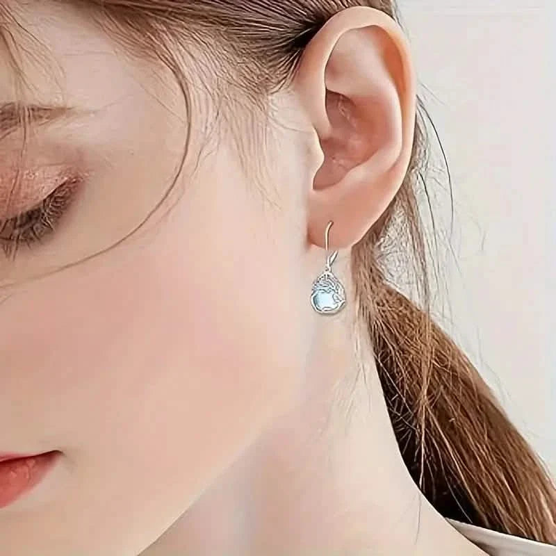Tree of Life Design S925 Sterling Silver Dangle Earrings DailySale