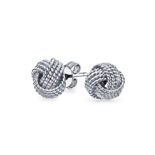 Twisted Love Knot Stud Earrings DailySale