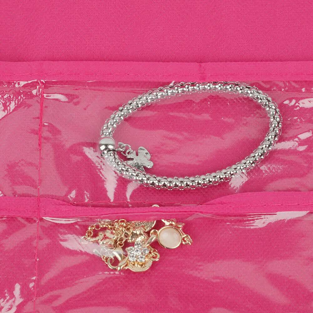 Two Sided Jewelry Organizer - Color: Pink DailySale