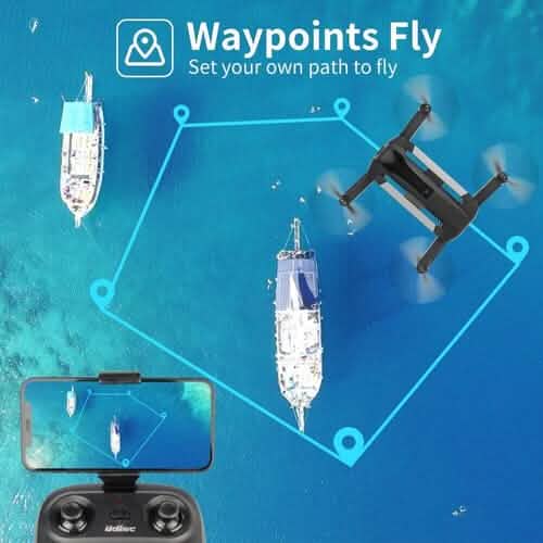 UDIRC Foldable RC Drone FPV WiFi Quadcopter w/ 720P HD Camera & 2 Batteries U73 DailySale