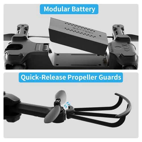 UDIRC Foldable RC Drone FPV WiFi Quadcopter w/ 720P HD Camera & 2 Batteries U73 DailySale