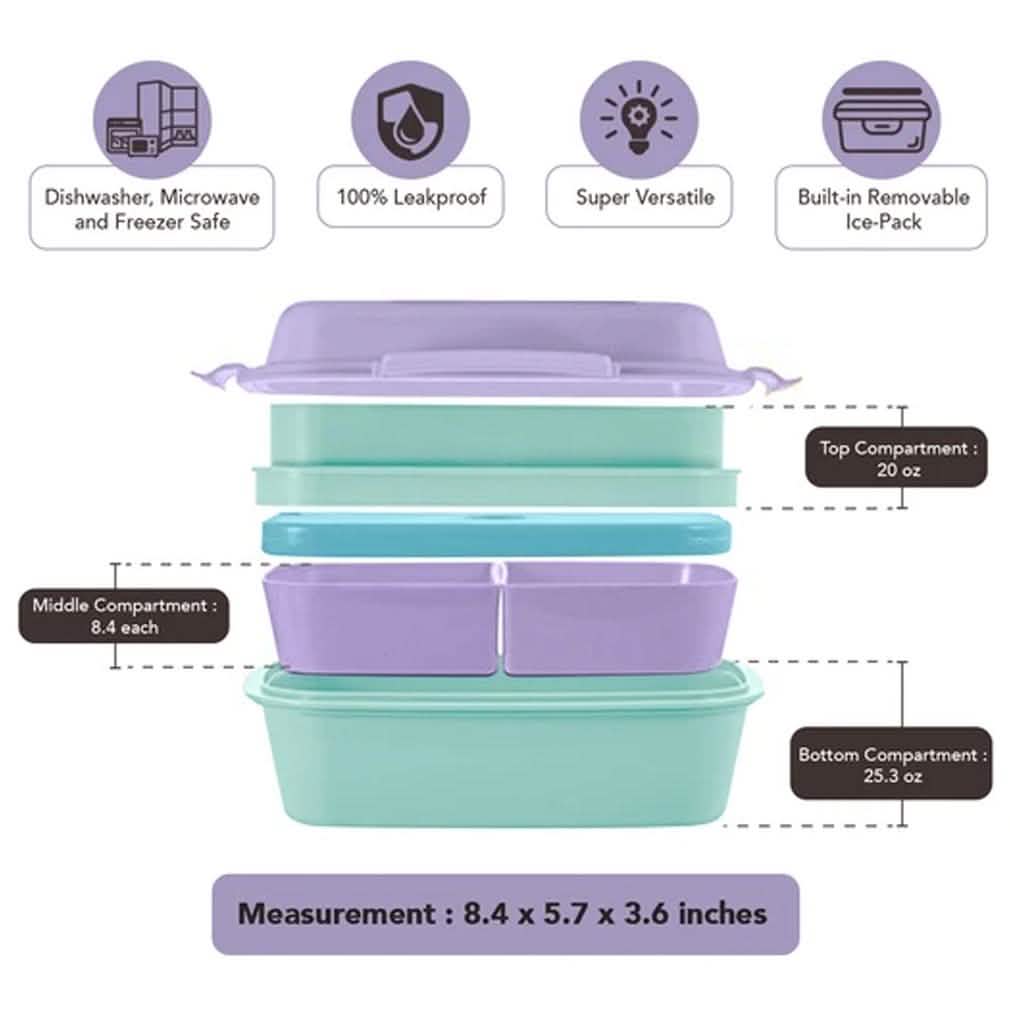 Ultimate Bento Box - Lunch Box for Kids & Adults DailySale